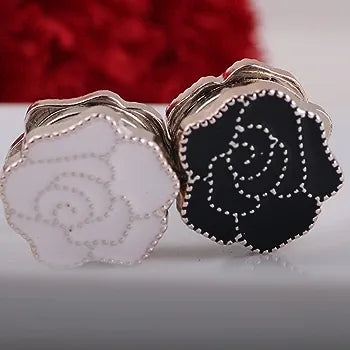 Black Rose Magnetic Hijab Pin