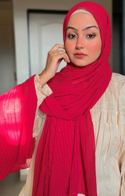 Berry Red Gul Hijab