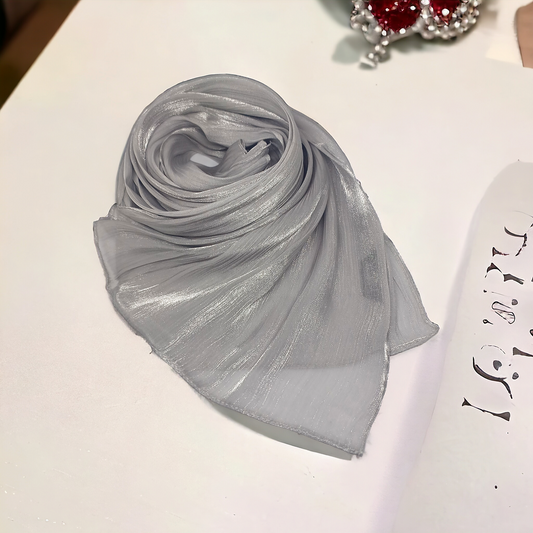 Steel Grey Sheen Hijab