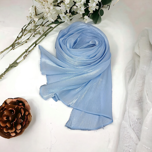 Sky Blue Sheen Hijab