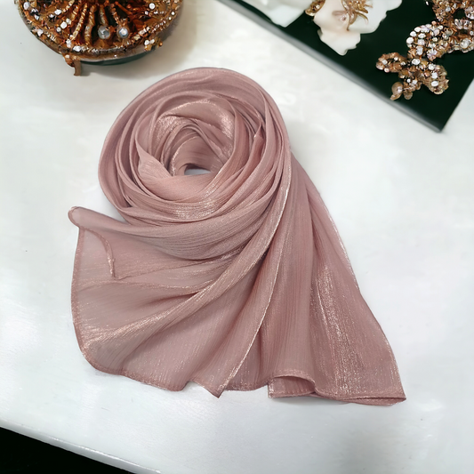 Blush pink Sheen Hijab